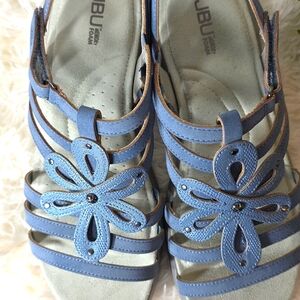 JBU Women's Blue Strappy Sandals 10M